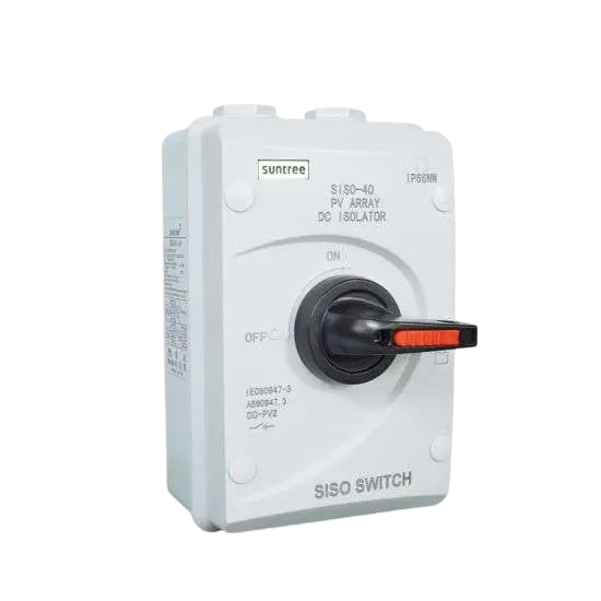 Suntree SISO-40 PV DC Isolator Switch – 1000V 32A 4P IP66